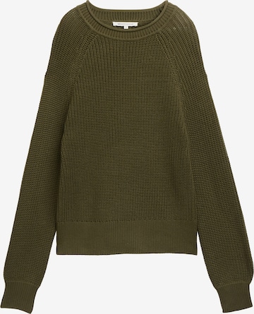 Pull-over TOM TAILOR DENIM en vert : devant