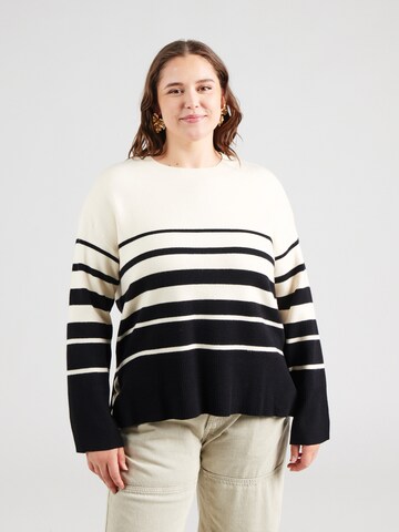 Vero Moda Curve Свитер 'VMCSABA' в Белый: спереди