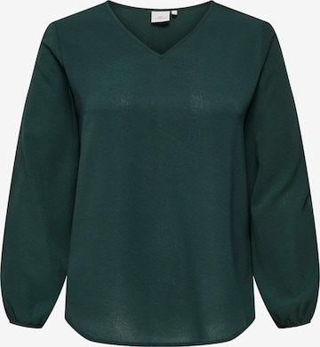 Camicia da donna 'CARVICA' di ONLY Carmakoma in verde: frontale