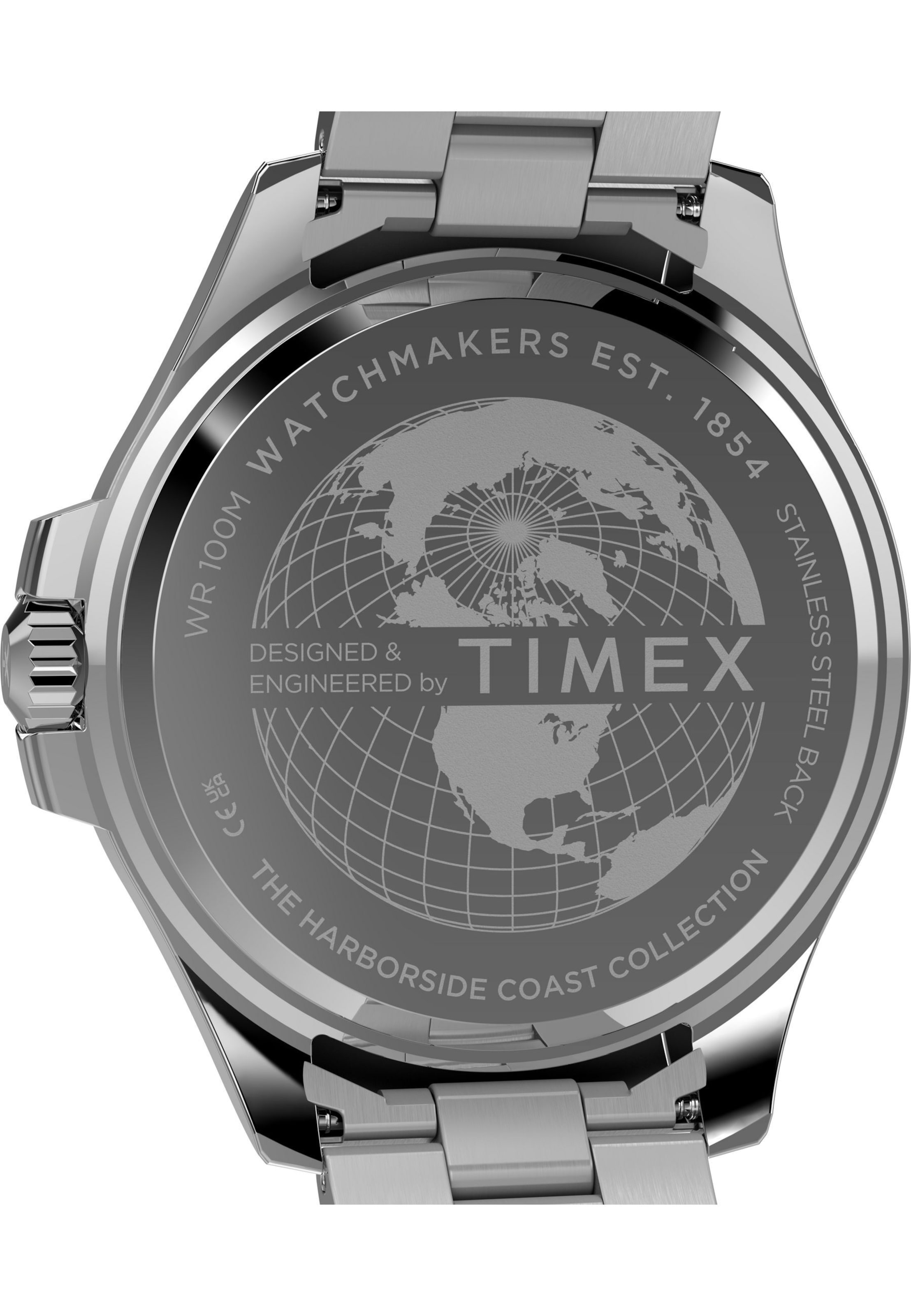 TIMEX Analogt ur i sølv