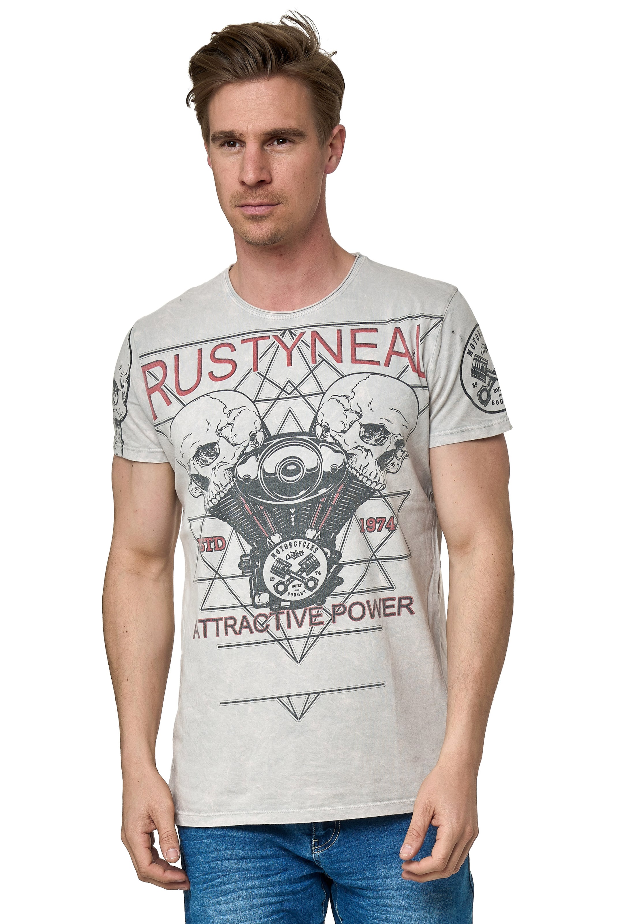 Rusty Neal Shirt in Grey: front