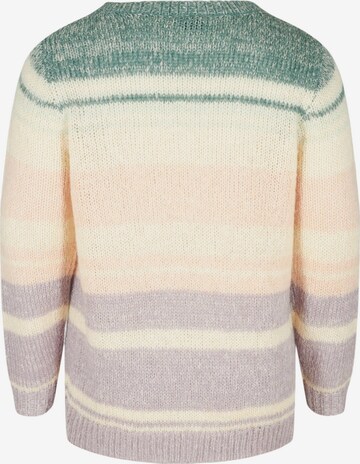 Zizzi Pullover 'Mlina' in Mischfarben