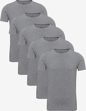 yazubi Shirt 'Mythic Crew Neck' in Grey: front