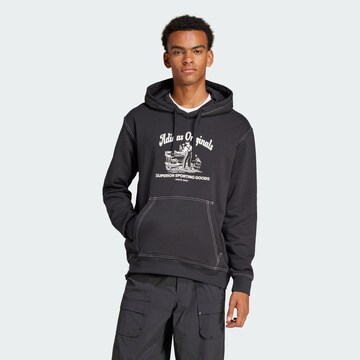 ADIDAS ORIGINALS Sweatshirt 'Wabash' in Zwart: voorkant