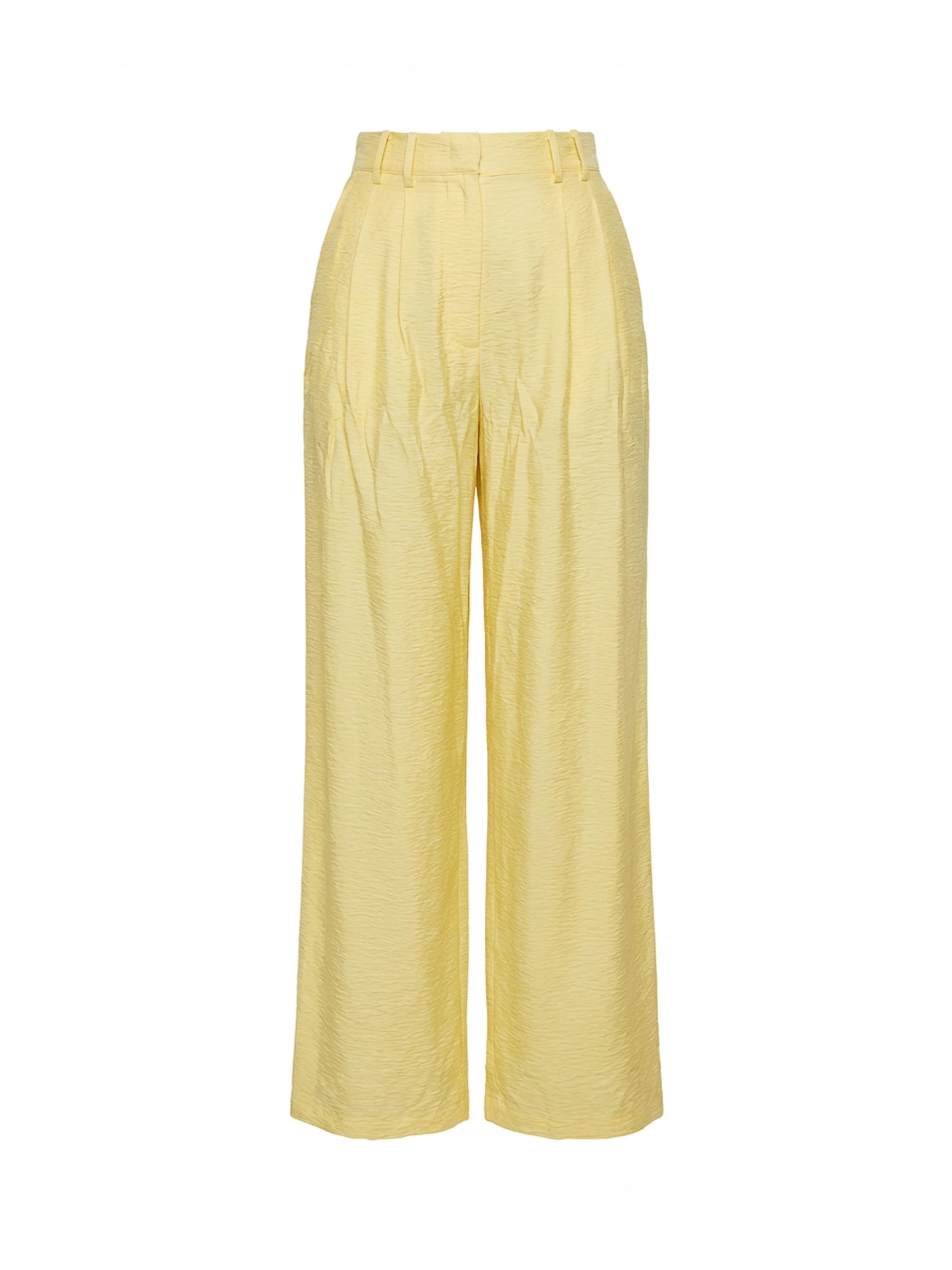 Guido Maria Kretschmer Women Широкий Брюки со складками 'Finja' в Желтый: спереди
