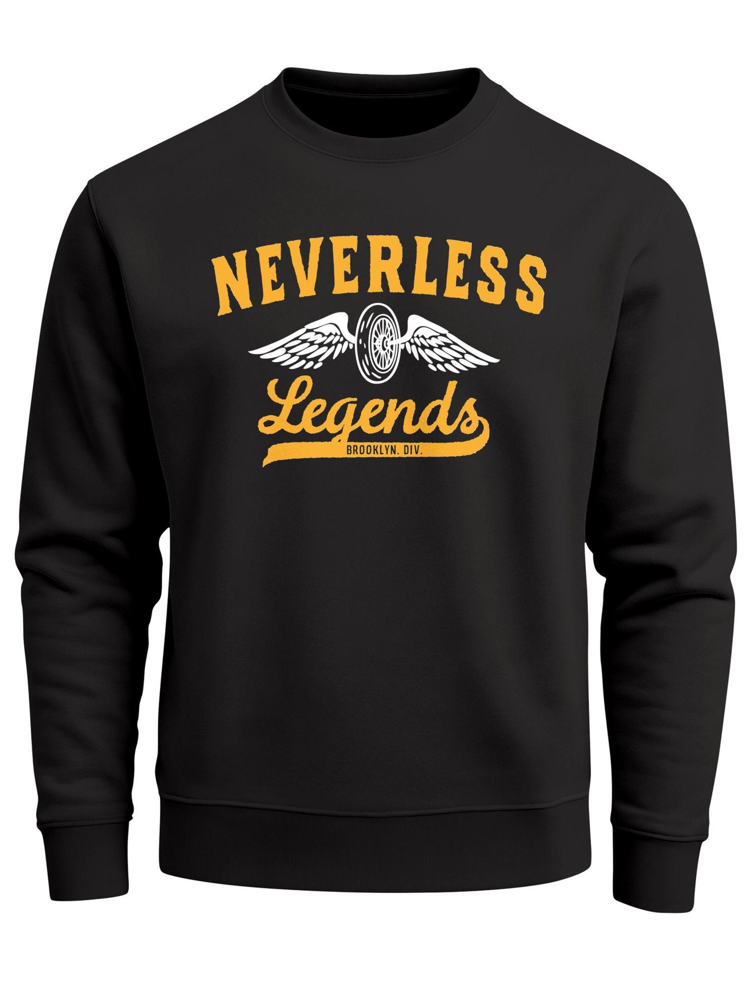 Neverless Sweatshirt 'Neverless Legends'‌ in Schwarz: Vorderseite