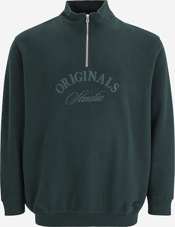 Jack & Jones Plus Collegepaita 'JORBLEECKER' värissä vihreä: etupuoli
