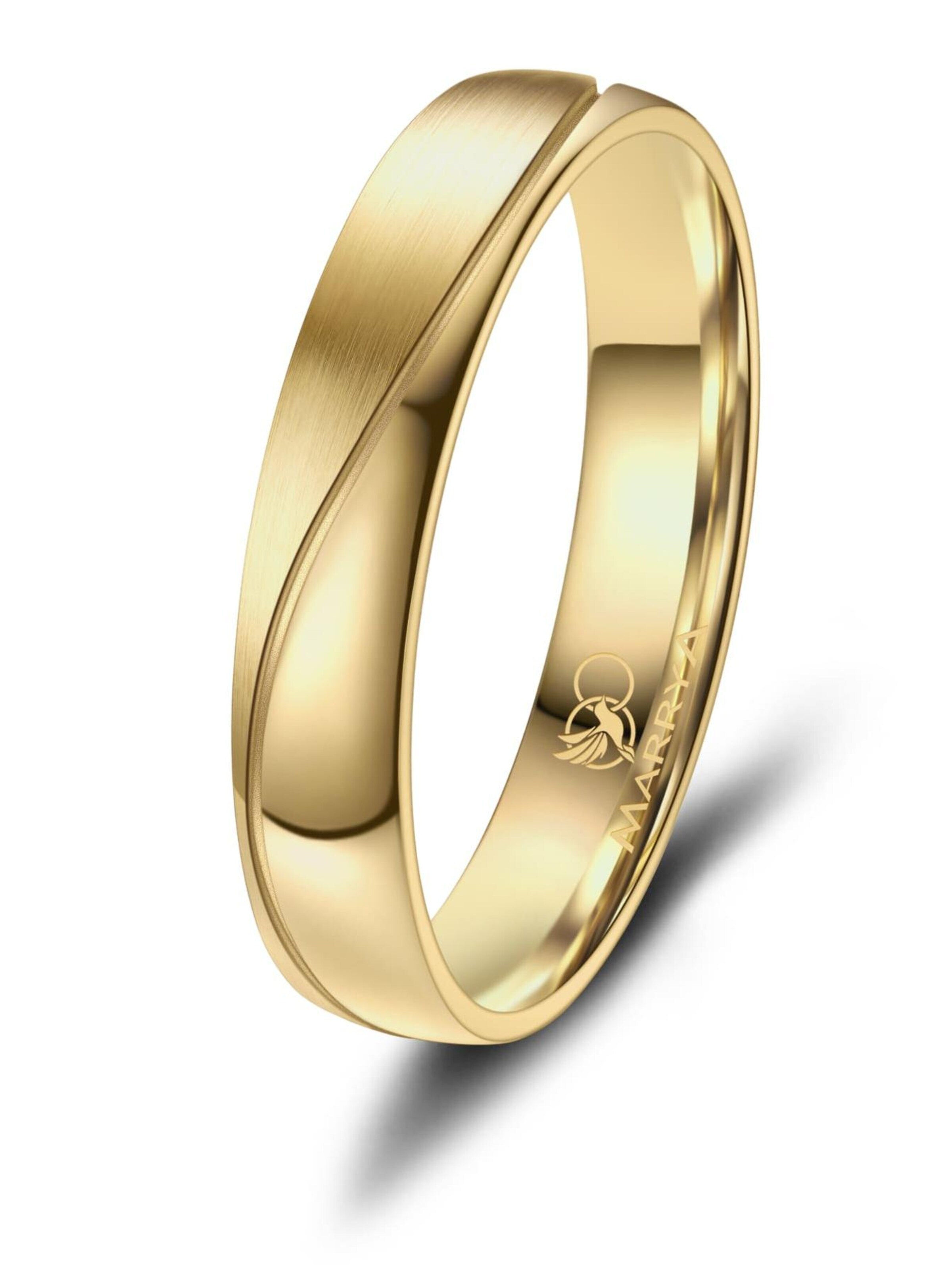MARRYA Ring 'MARRYA TI-35 Ehering aus Titan' in Yellow