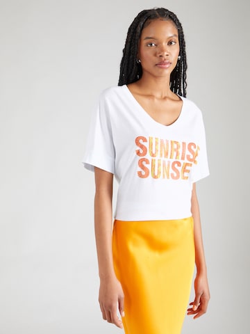 T-shirt 'SUNLIGHT' Key Largo en blanc : devant
