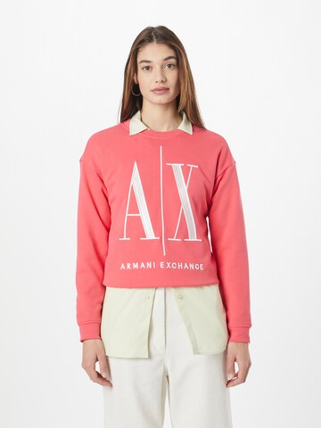 ARMANI EXCHANGE Sweatshirt '8NYM02' in Roze: voorkant