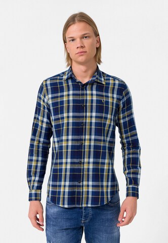 Coupe regular Chemise By Diess Collection en bleu : devant