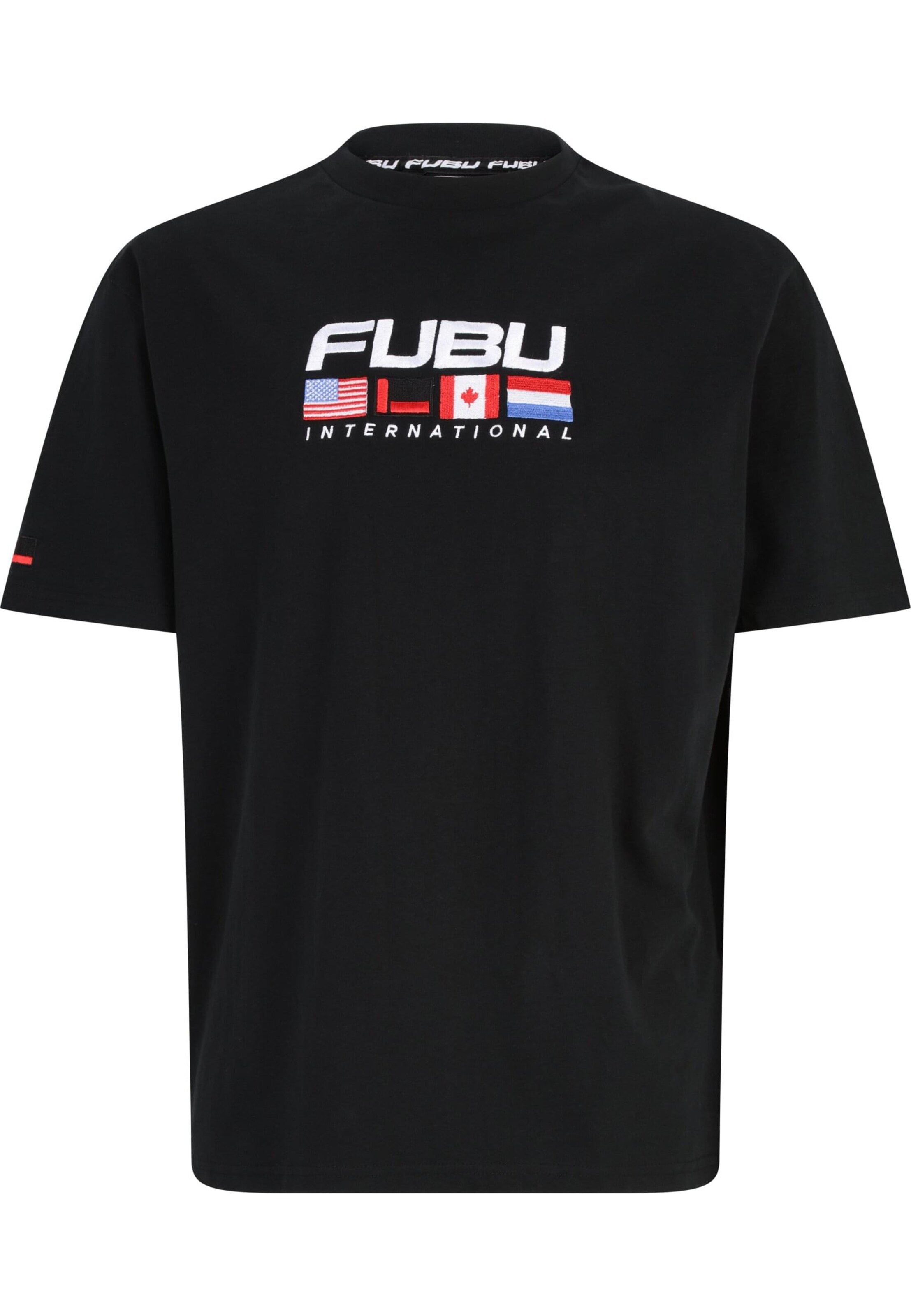 FUBU Shirt 'Corporate Intnl' in Black: front
