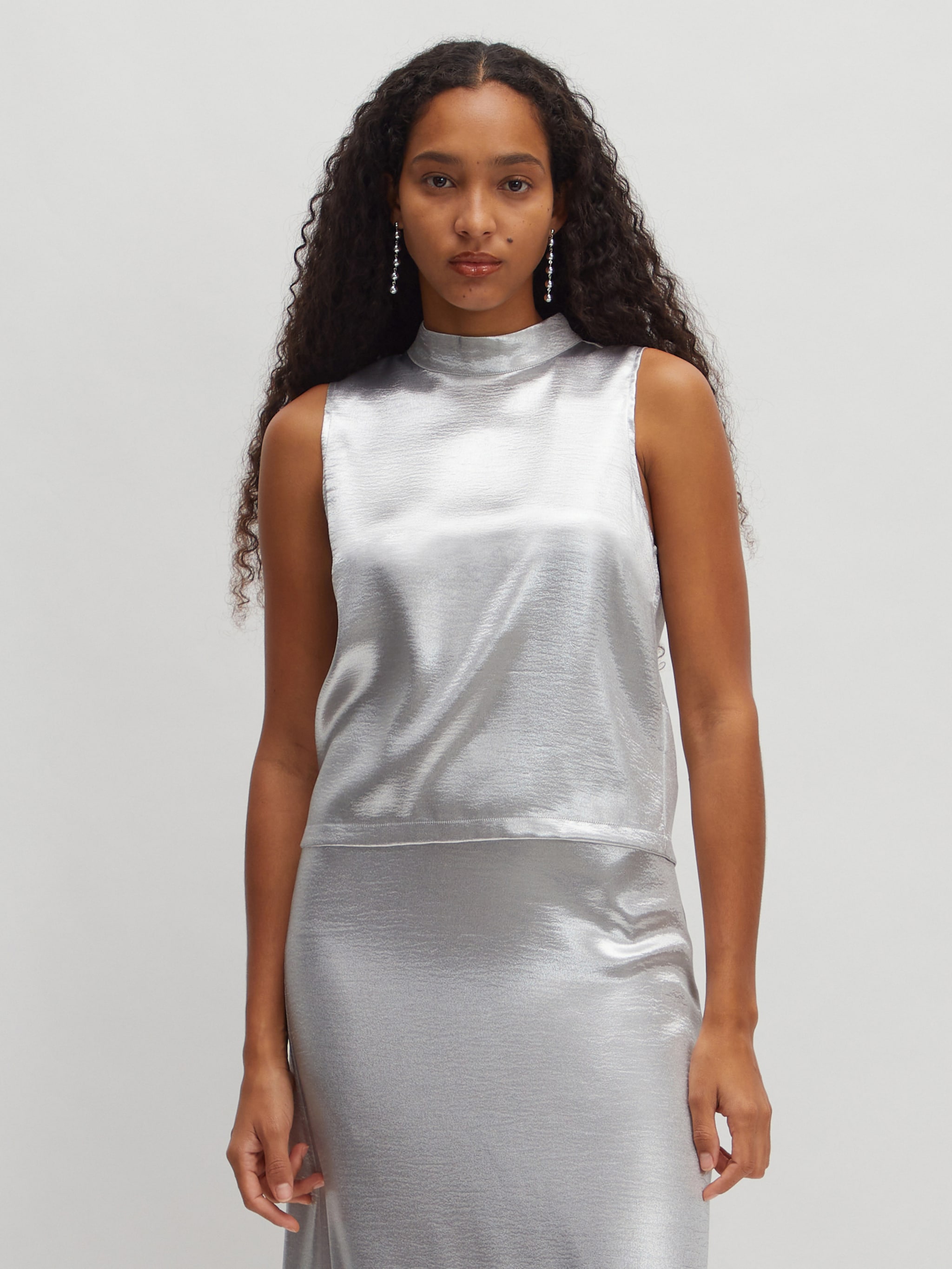 EDITED Produkte Bluse 'Maxim' silber