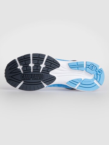 CAMP DAVID Leichter Sneaker im Strick-Design in Blau