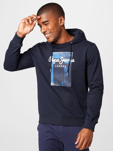 Pepe Jeans Sweatshirt 'PIERCE' i blå: framsida