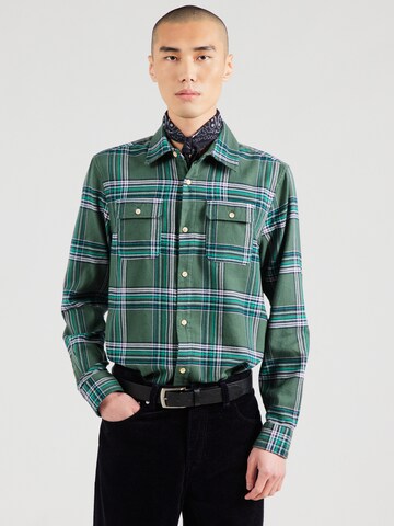 SCOTCH & SODA - Ajuste regular Camisa en verde: frente