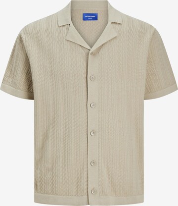 Coupe regular Chemise Jack & Jones Junior en beige : devant