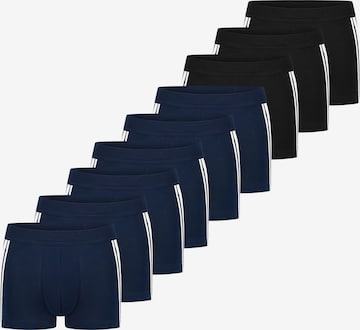 SCHIESSER Boxershorts '95/5 Stretch - Organic Cotton' in Blau: Vorderseite