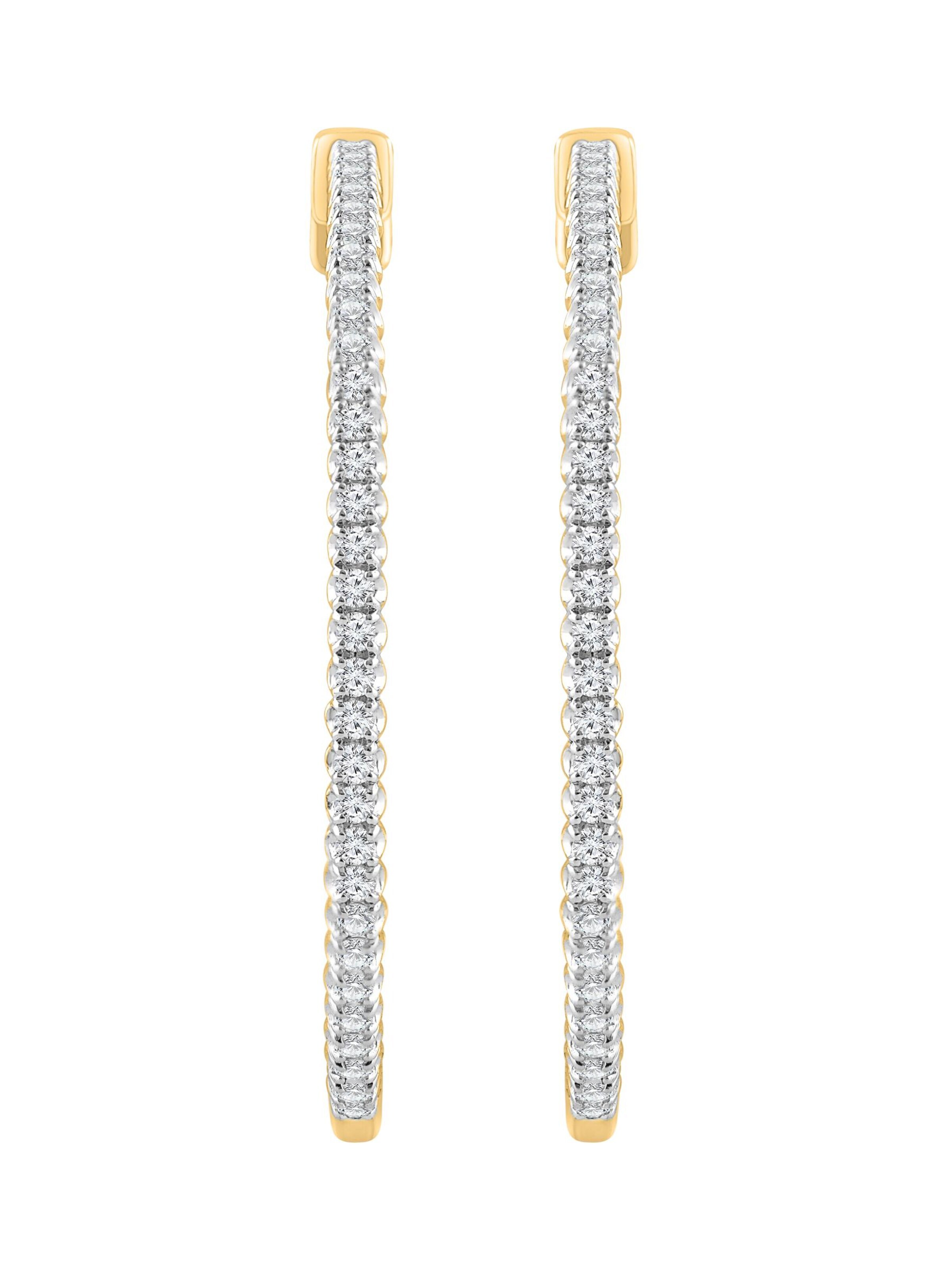 Orecchini 'Ohrringe aus 375 Gelbgold mit Lab Grown Diamant' di ETHISHER DIAMANTEN in oro