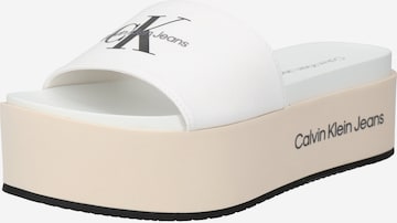 Calvin Klein Jeans Pantolette in Weiß: predná strana