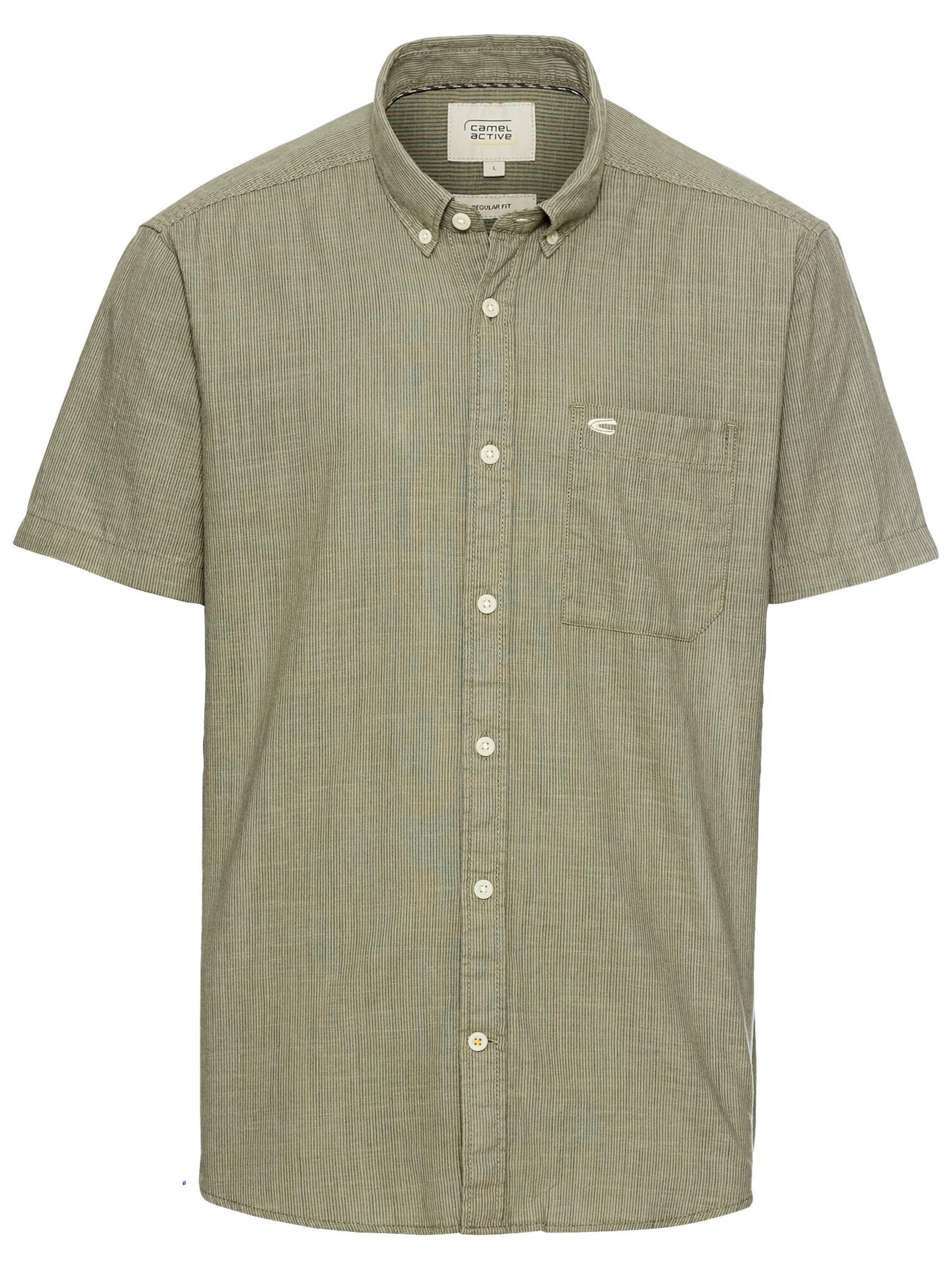 CAMEL ACTIVE Regular fit Button Up Shirt in Green: front
