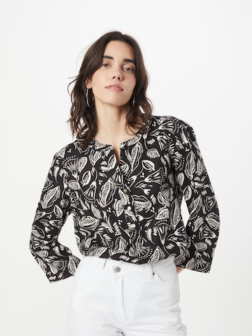 ZABAIONE Blouse 'Sarina' in Zwart: voorkant