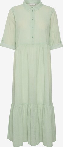 Kaffe - Vestido camisero 'Vivian' en verde: frente