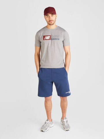 new balance - Camiseta funcional 'ESSENTIALS HEATHERT' en gris