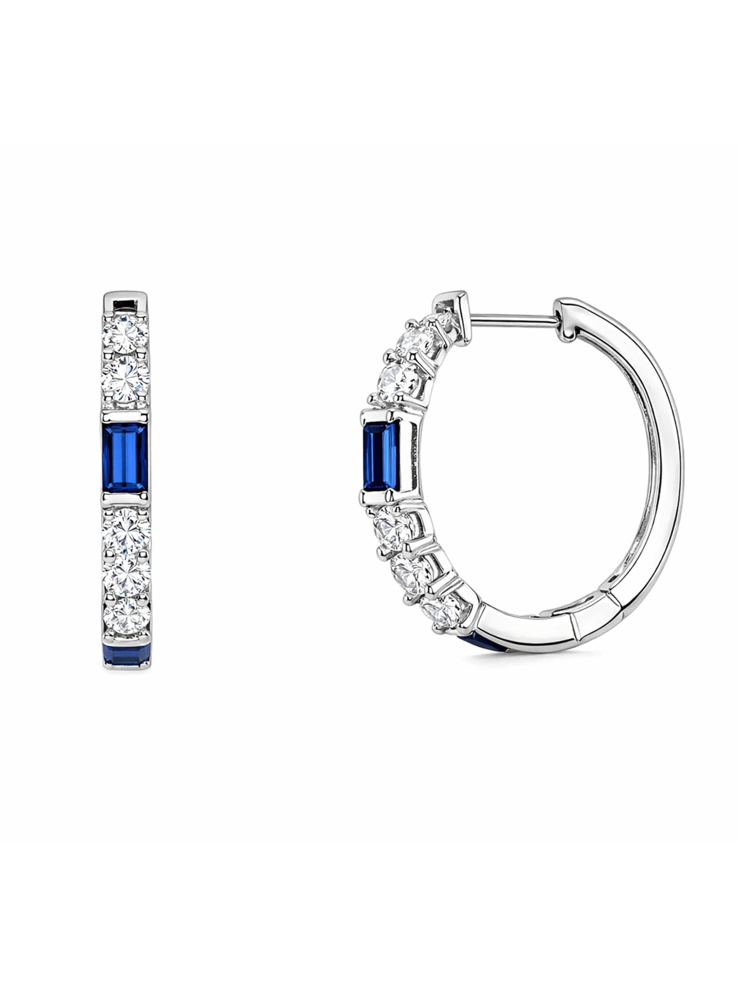 AVANT-GARDE PARIS Oorbellen 'Wandata' in Blauw: voorkant