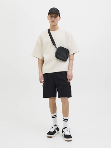 Loosefit Pantaloni cargo di JACK & JONES in nero
