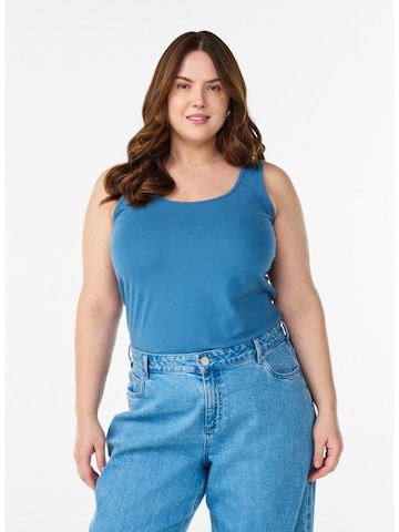 Top di Zizzi in blu: frontale