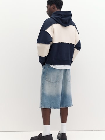 Pull&Bear Tréning póló 'STWD COMMUNITY EAST' - kék