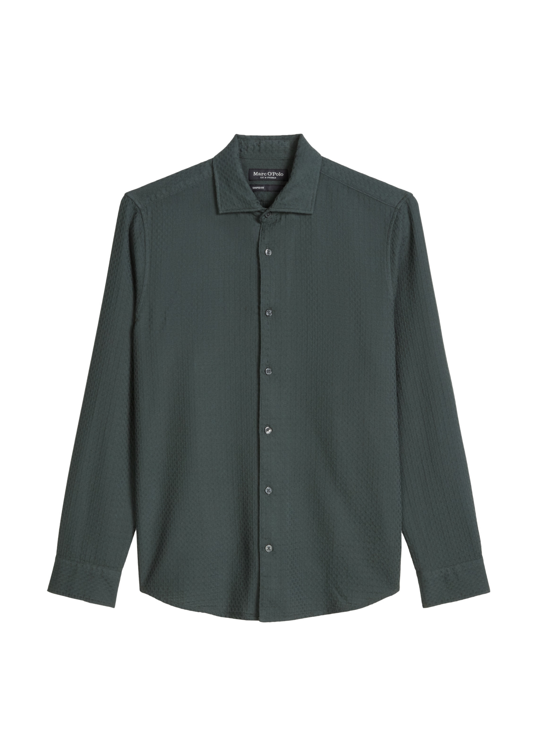 Marc O'Polo Regular fit Button Up Shirt in Grey: front