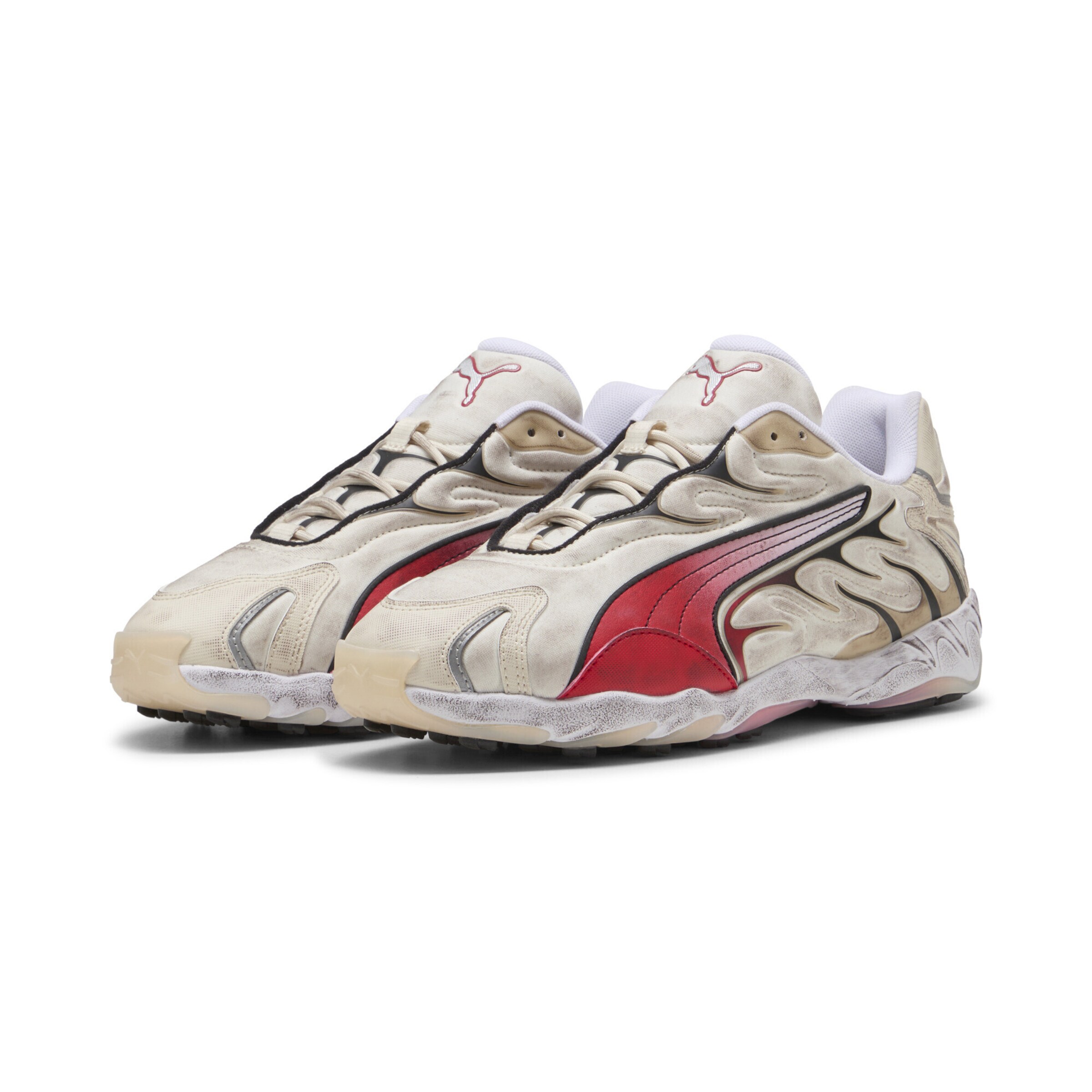 PUMA Platform trainers 'Inhale Distressed' in White