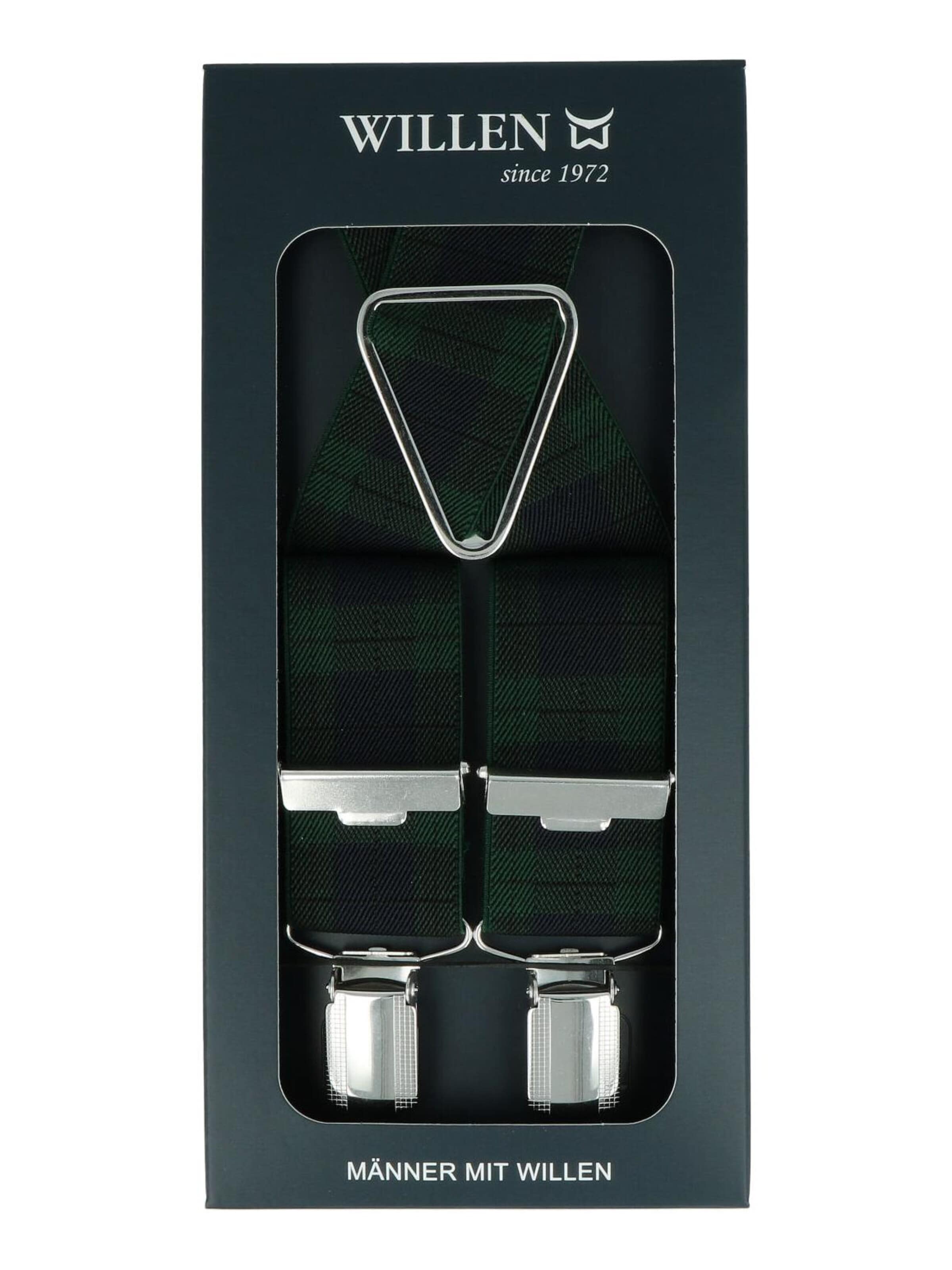 WILLEN Suspenders 'Karo' in Green
