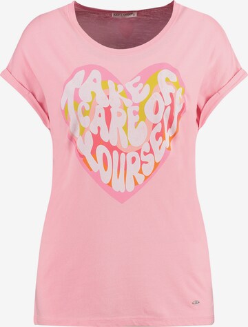 Key Largo Shirt 'WT CAREFUL' in Pink: front