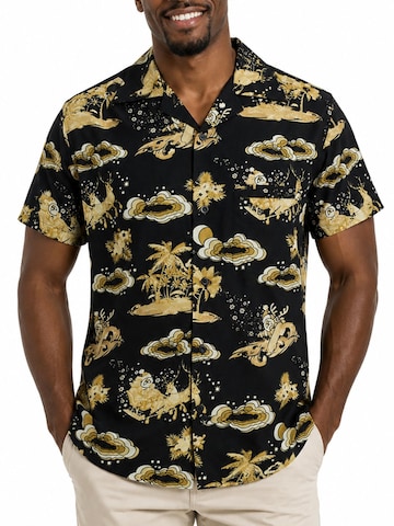 King Kameha Regular fit Overhemd 'Christmas Island' in Bruin