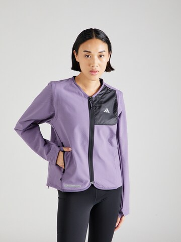 Veste de sport 'Ultimate Running' ADIDAS PERFORMANCE en violet : devant