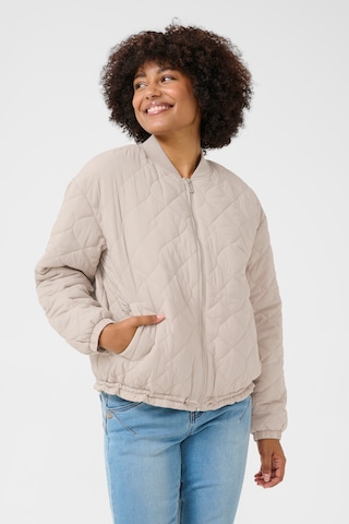 Cream Between-season jacket 'Myra Quilt' in Beige: front