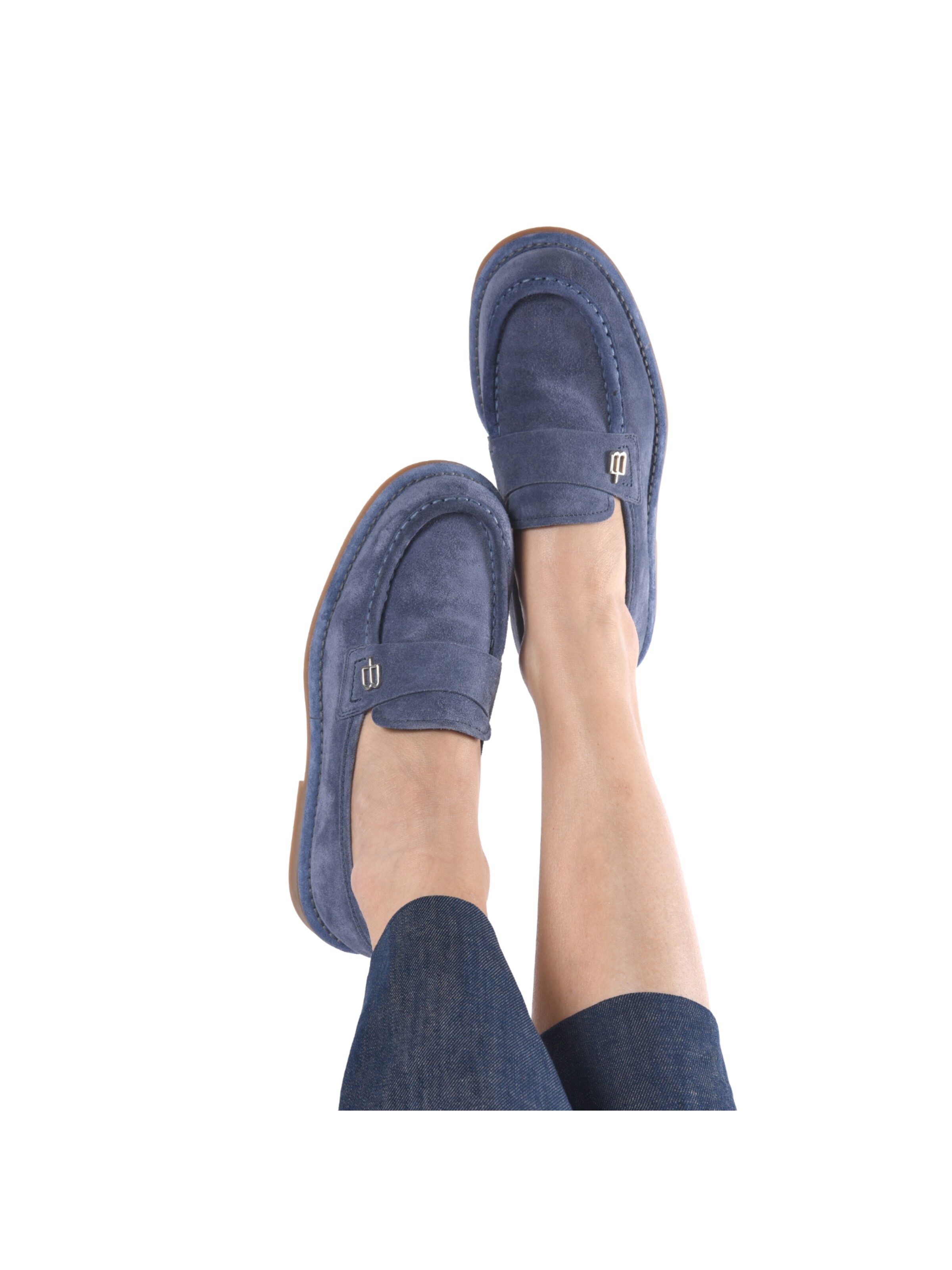 Mocassin BALDININI en bleu : devant