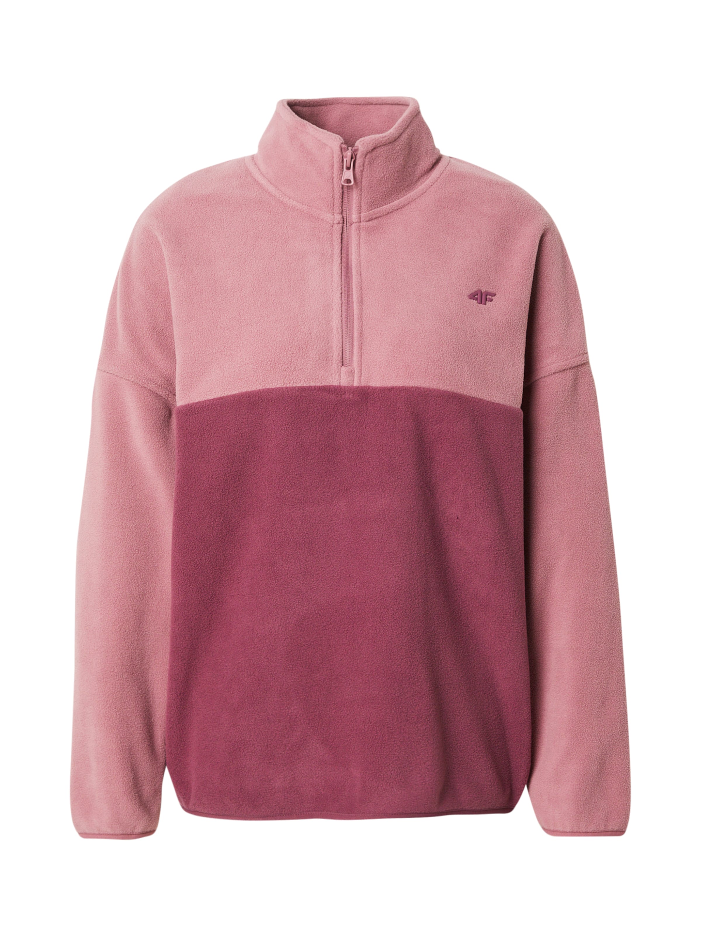 4F Спортен пуловер в розово: отпред