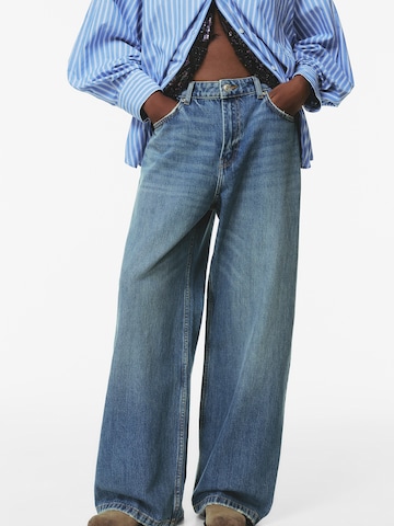 Baggy Jean Pull&Bear en bleu : devant