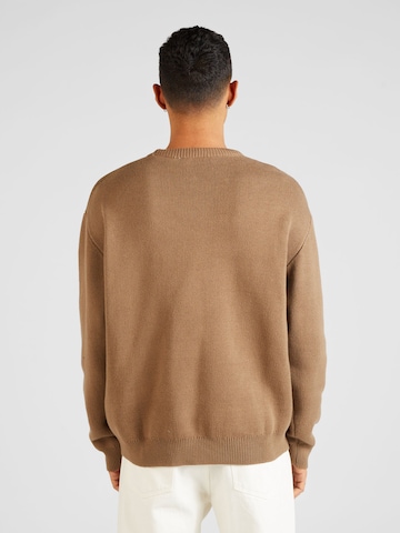WEEKDAY Sweater 'Fabian' in Brown