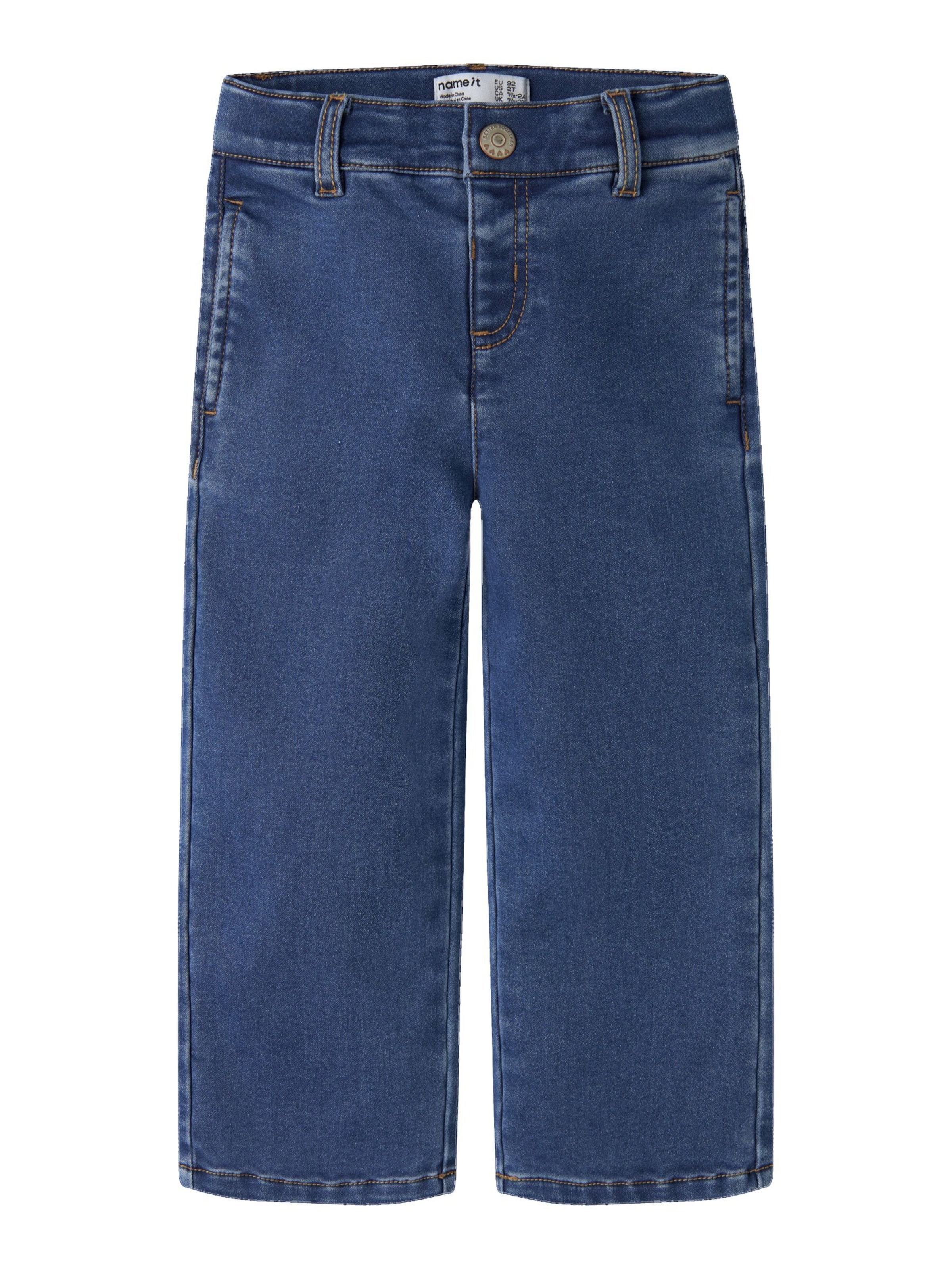 NAME IT - Pierna ancha Vaquero en azul: frente