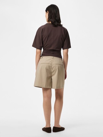 PIECES Regular Shorts 'PCRosa' in Beige