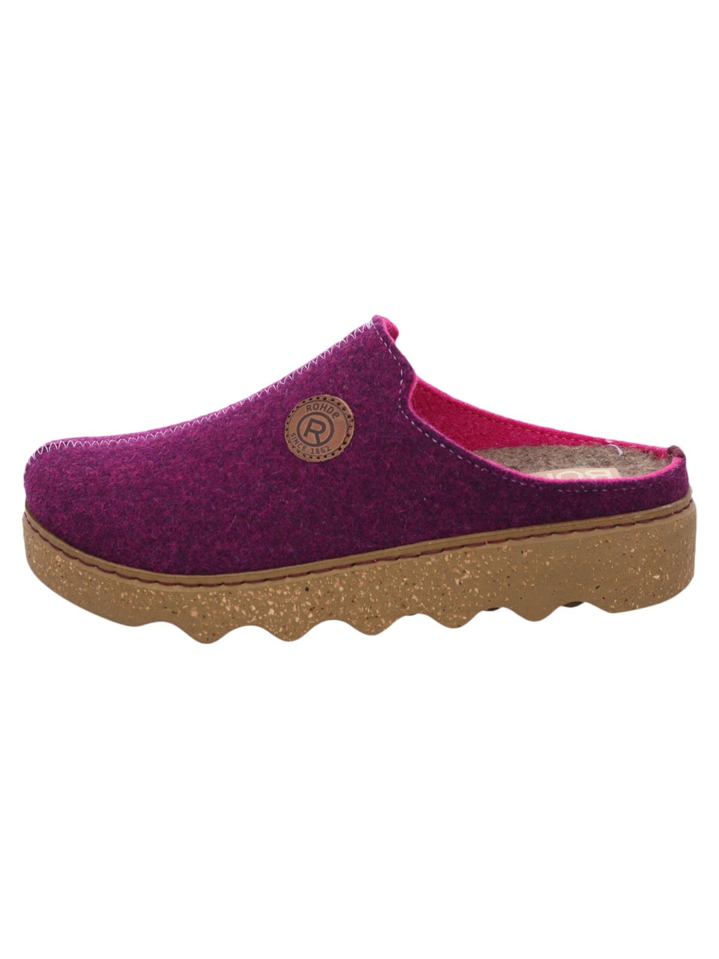 ROHDE Clogs 'Foggia-D' in Purple: front