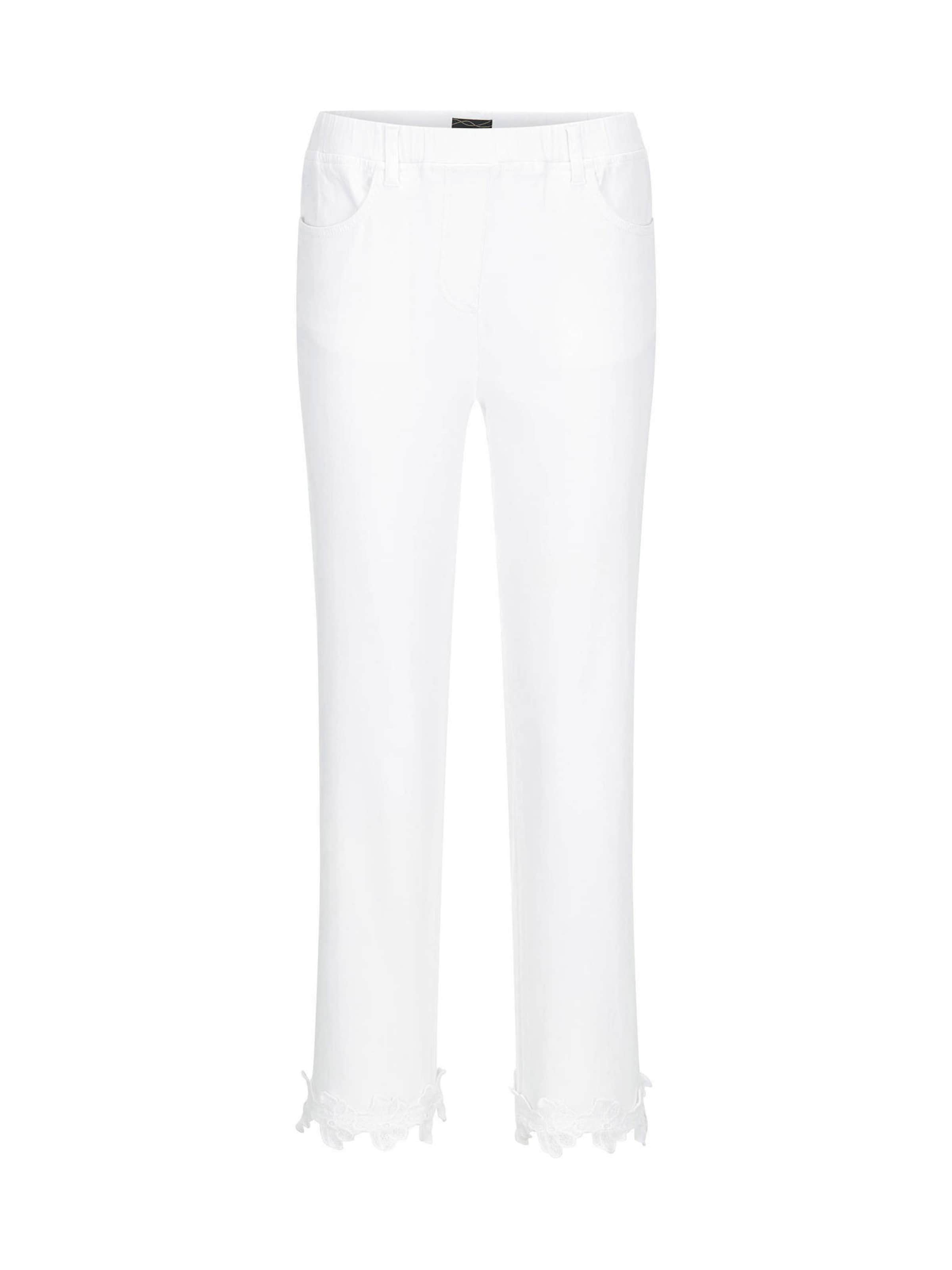 Regular Pantalon Goldner en blanc : devant