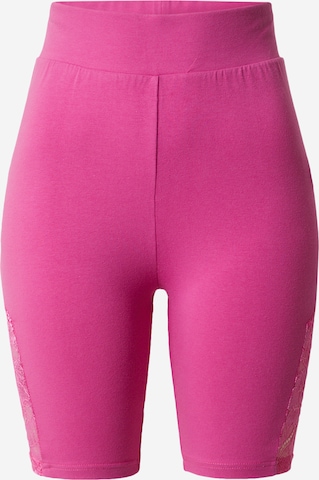 Skinny Leggings di Urban Classics in rosa: frontale