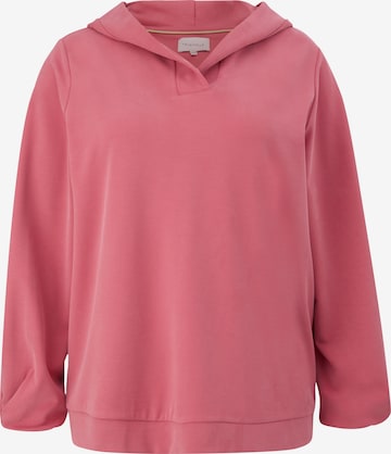 Sweat-shirt TRIANGLE en rose : devant