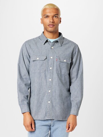 LEVI'S ® Regular fit Button Up Shirt 'Classic Worker Workwear' in Blue: front